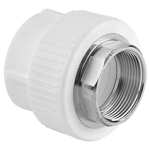 Муфта TEBO бел. PP-R комбинированная 50х1 1/2" ВР под ключ (6/24), арт. 030020511