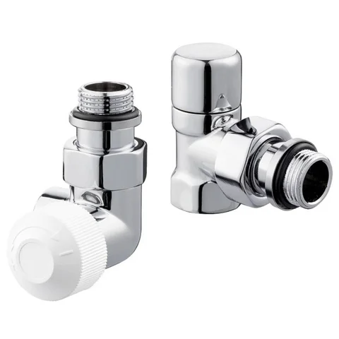 Набор термостатический для радиатора трехосевой Royal Thermo Design 1/2"М30х1,5 (Хром)