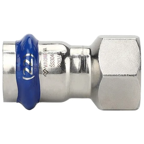 Муфта VARMEGA раструбная Inox Press ВР 15x1/2"