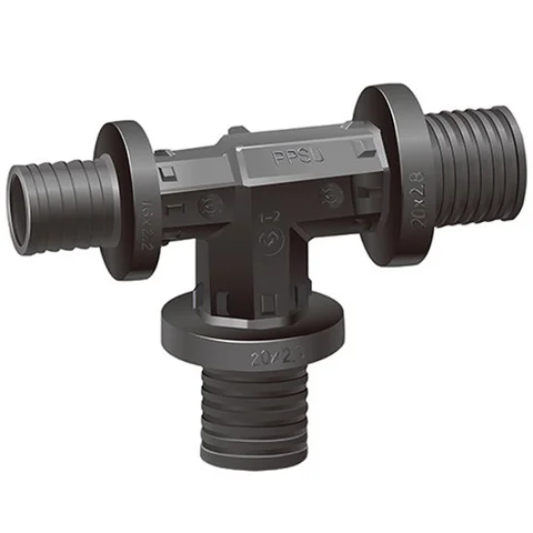 Тройник VARMEGA Slide-fit переходной, 32×25×32, аксиальный, PPSU, VM50524