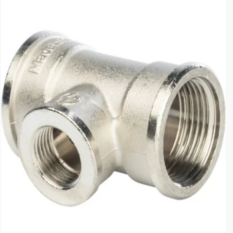 Тройник STOUT ВВ переходной никелированный 1"X1/2X1" SFT-0022-001121