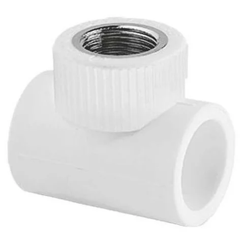 Тройник TEBO бел. PP-R комб. 20х3/4" ВР (15/90), арт. 030040303