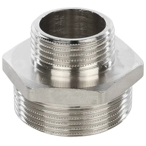 Ниппель НН переходной никелированный 1"1/2X1 SFT-0004-001121 STOUT
