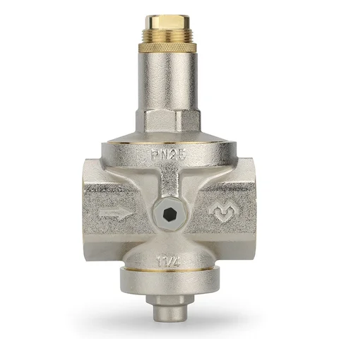 Редуктор давления VARMEGA 1 1/4", PN25, мембранный, с присоединением к манометру, VM12804