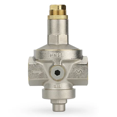 Редуктор давления VARMEGA 3/4", PN25, мембранный, с присоединением к манометру, VM12802