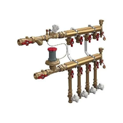 Узел коллекторный Giacomini отопления этажный, подключение тип B3 1" x 1/2" / 6, GE553Y146