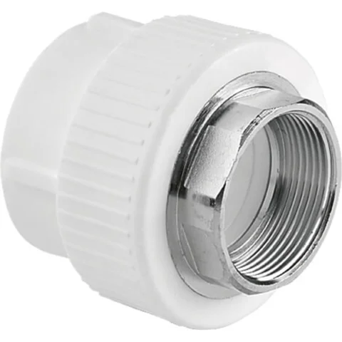 Муфта TEBO бел. PP-R комбинированная 110х4" ВР под ключ (1/4), арт. 015020515