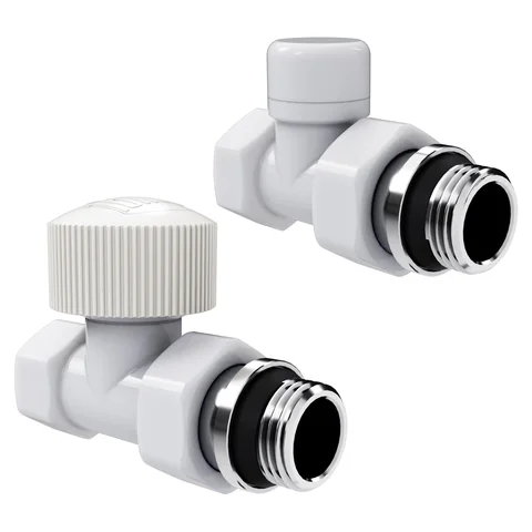 Набор термостатический прямой Royal Thermo Design 1/2"М30х1,5 (Белый)
