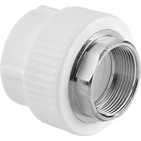 Муфта TEBO бел. PP-R комбинированная 75х2 1/2" ВР под ключ (2/8), арт. 030020513