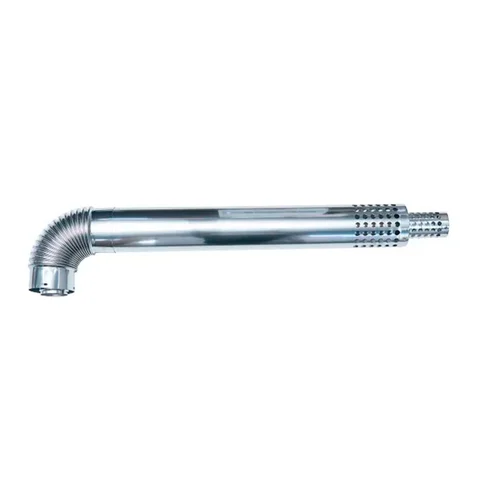 Дымоход стальной HUBERT 80/120 (125-наруж.) L-800mm для котлов 50DC