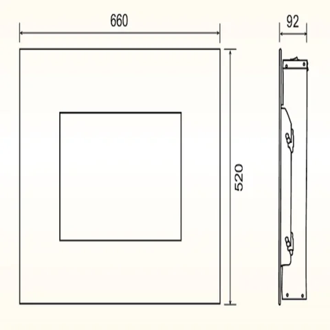 Комплект для настен.монтажа для электрокаминов Electrolux EFP/W-1250RC, EFP/W-1200RRC