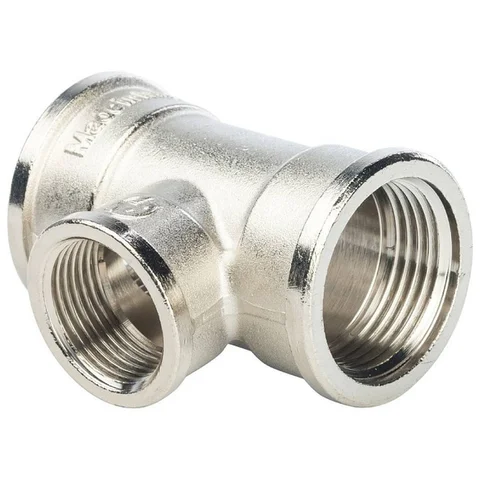 Тройник ВВ переходной никелированный 1"X3/4X1" SFT-0022-001341 STOUT