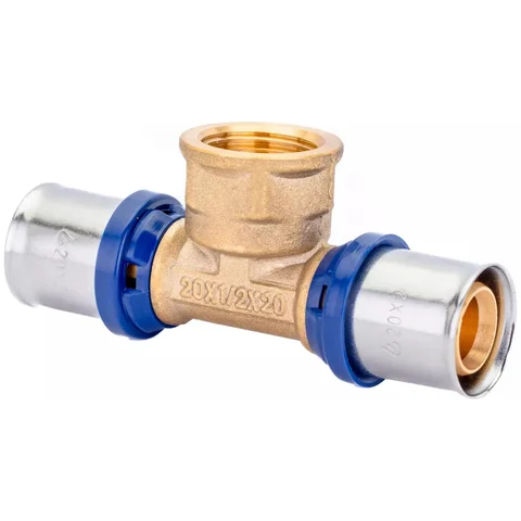 Тройник пресс для металлопластиковых труб Usystems MLC Plus 26-Rp3/4"ВР-26