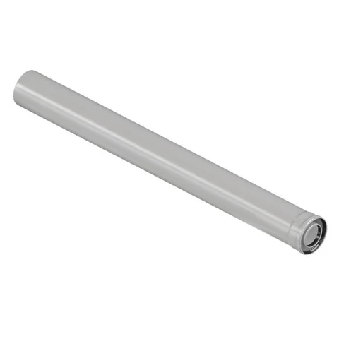 Удлинитель коаксиального дымохода раструбн. Royal Thermo 80/125, 1000 мм для конденсационных котлов
