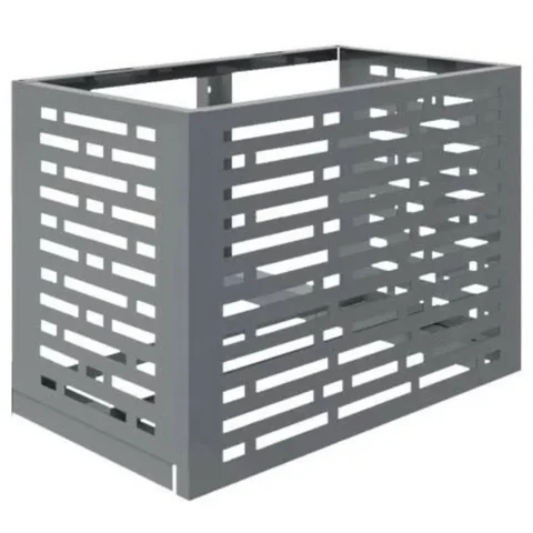 Короб Атлант д/кондиционера без кроншт. 900х650х500 П1 Стадиум RAL7016 цв темно-серый