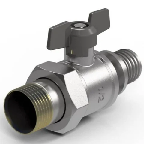 Кран шаровый Royal Thermo с аксиальным соединением НГ 20×3/4"